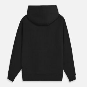 black zip hoodie
