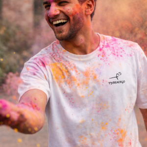 holi special – limited drop white tee (unisex)