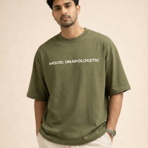 mood: unapologetic oversized 240 gsm premium cotton t shirt